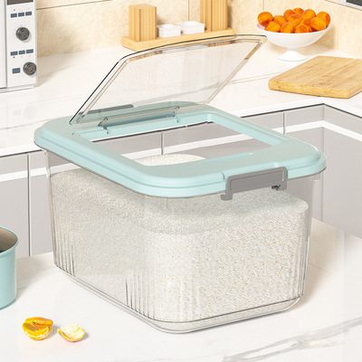 rice storage box beans container cover cereal plastic boxes