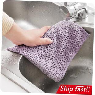 3pcs/set wash towel dish wipe kitchen cleaning cloth cotton