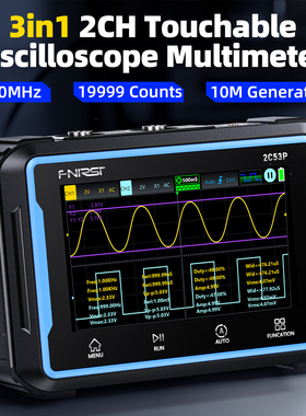 FNIRSI 2C53P Tablet Oscilloscope+Multimeter+Signal Generator
