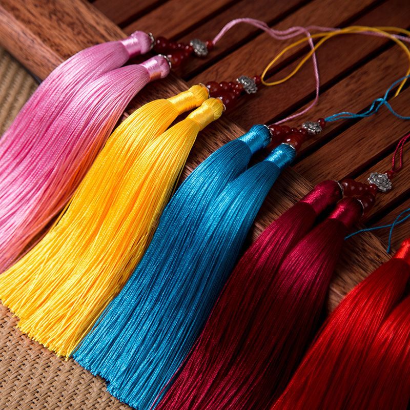 莲花双穗流苏穗子手工DIY制作精