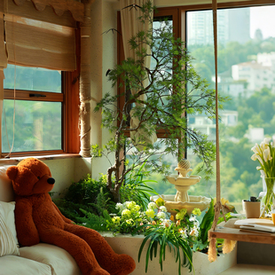 森空间免浇水黄荆树绿植盆栽室内玄关微景观摆件装饰软装搭配美陈