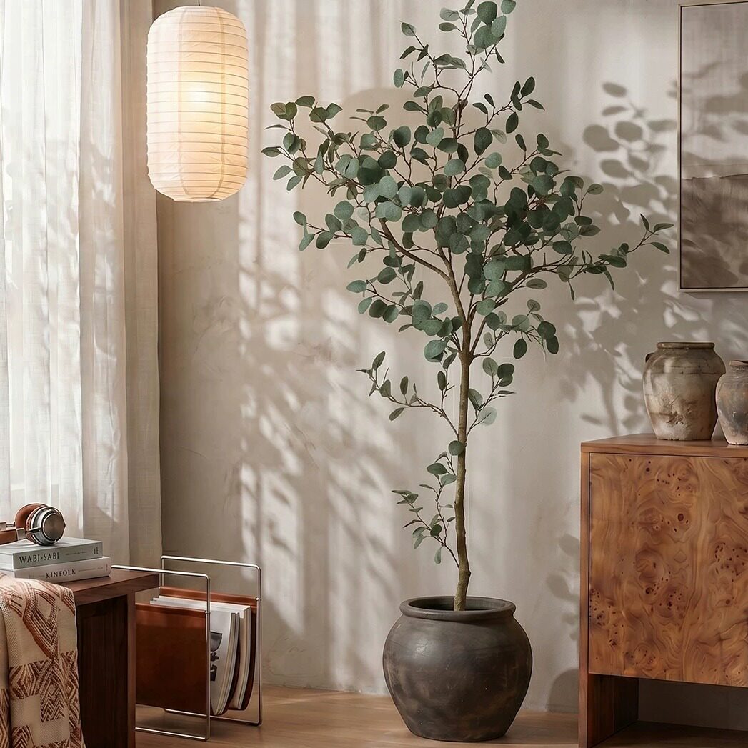森空间仿真绿植蓝花楹落地盆栽图片