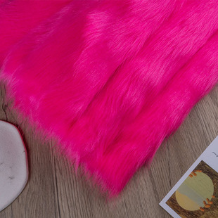 5cm毛仿狐狸毛布料长毛绒面料地毯布仿皮草服装兽装兽耳diy毛布