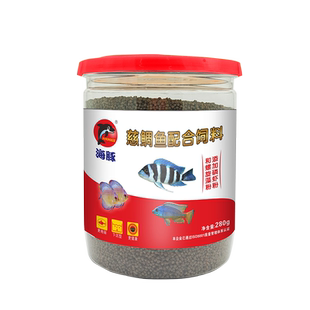 海豚慈鲷饲料神仙三湖鱼饲料六间下沉焕色饲料坦湖鱼坦鲷小型鱼食