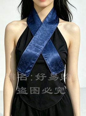 多色可选汉服义领假领交领民族风通用系带戏曲cos装扮内搭护领