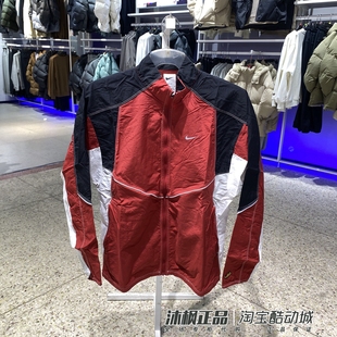 613 010 正品 耐外套男子立领梭织复古拼接撞色运动休闲夹克IF2029