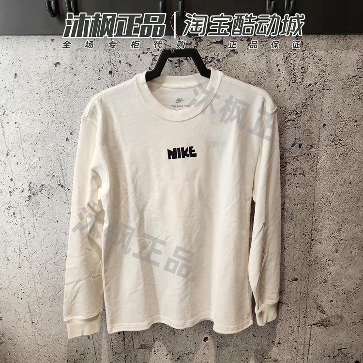 耐克男子圆领卡通印花长袖套头衫