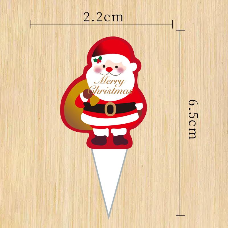 插件食品级圣诞插卡蛋糕装饰