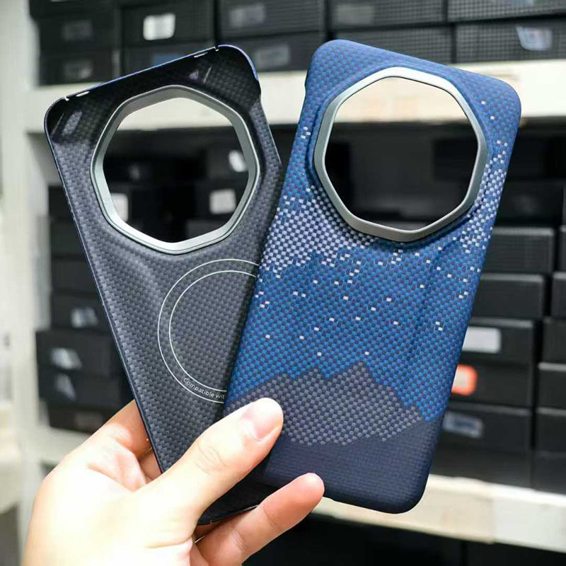 适用华为Mate 80 RS凯夫拉碳纤维手机壳Magsafe磁吸超薄芳纶Mate80 RS非凡大师强力磁环保护套