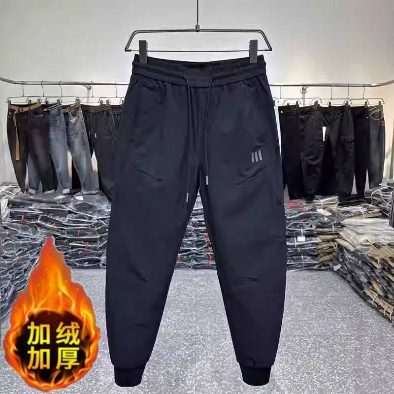 2026新款裤子男款秋冬季加绒加厚宽松工装裤束脚韩版潮流休闲长裤