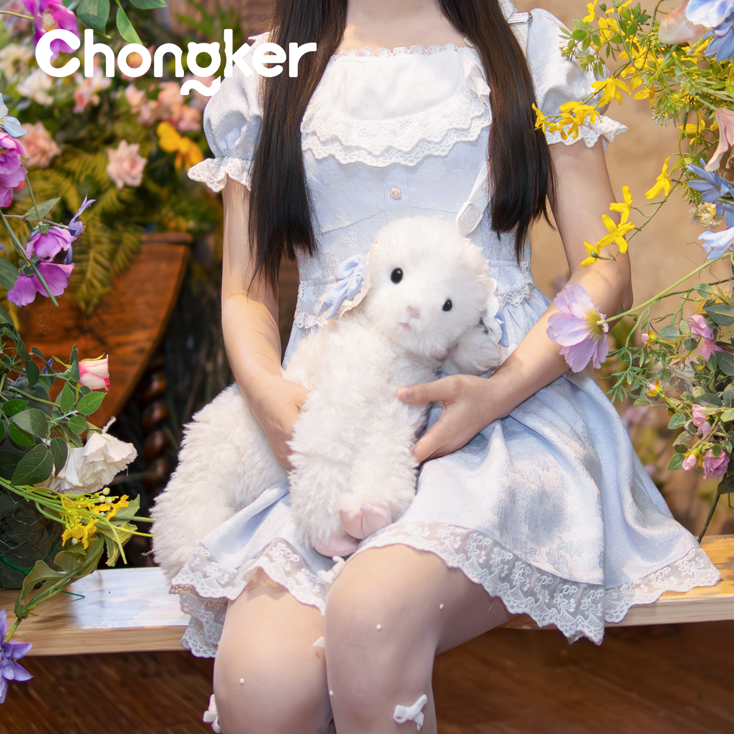 Chongker宠客小羊仿真玩偶背包小羊包公仔送女朋友礼物徐梦洁同款