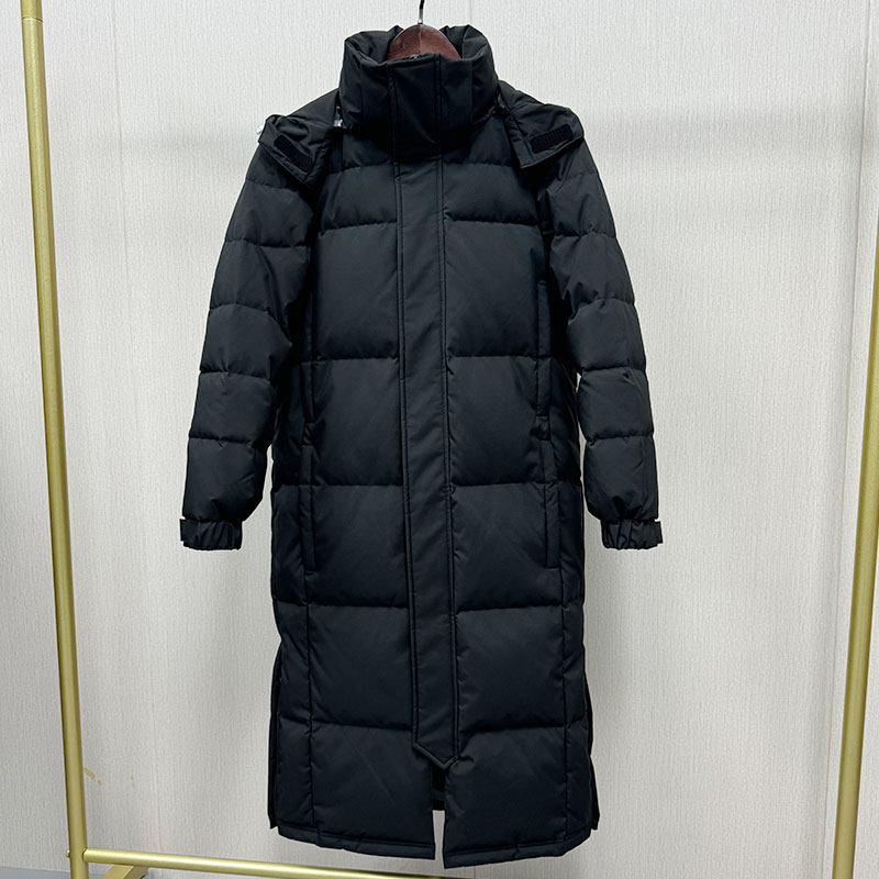 羽绒服新国标90白鸭绒超长过膝