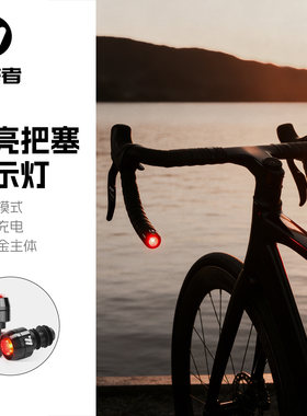 西骑者自行车夜骑灯把塞警示灯