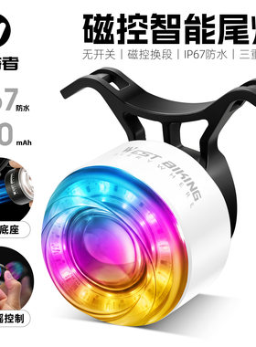 西骑者磁吸智能刹车感应尾灯