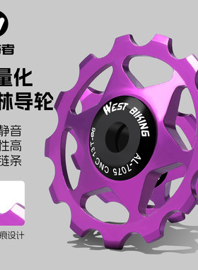西骑者铝合金培林导轮11T13T导轮