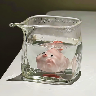 【新家的100个快递】泡泡鱼茶宠可爱小摆件陶瓷水杯装饰茶道配件