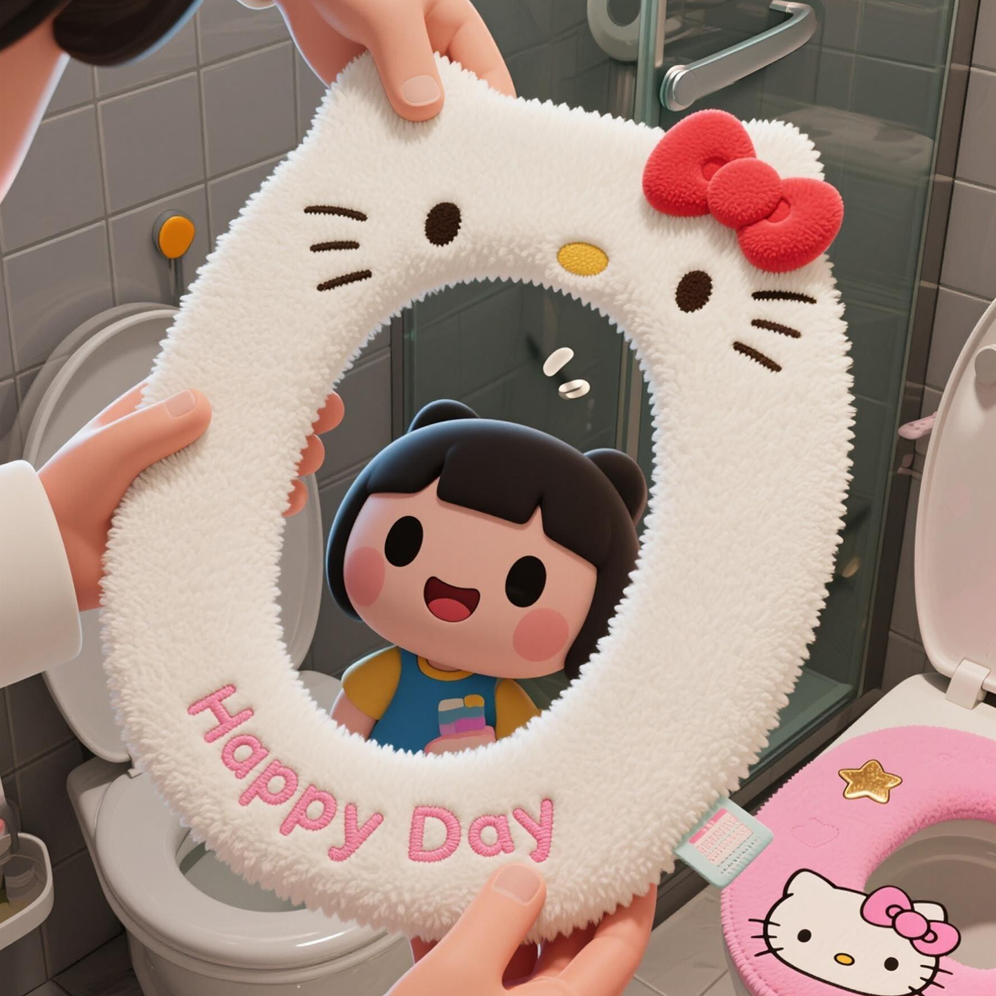 9m！新买的马桶垫也太可爱了叭