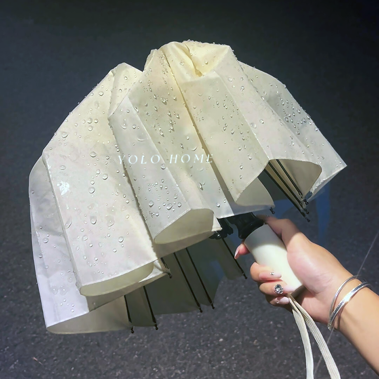 遇水开花雨伞女生高颜值小巧便携加大加厚加固晴雨两用防晒自动伞