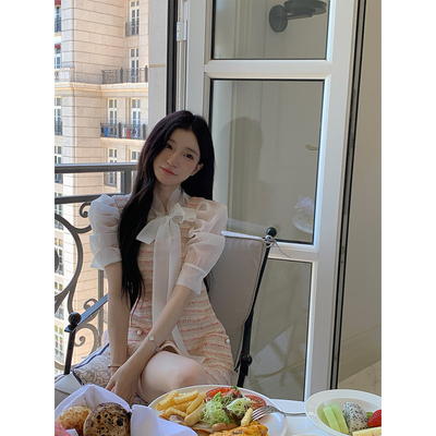 YYW汪澜的妹妹收腰背心连衣裙