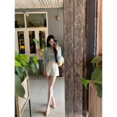 YIYIWANG 高腰气质休闲裤 百穿不腻 2色百搭长腿显瘦小香女团短裤