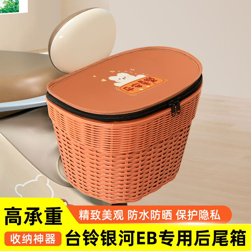 台铃银河EB超能电瓶电动车专用后备箱后尾箱储物箱通用大容量装饰