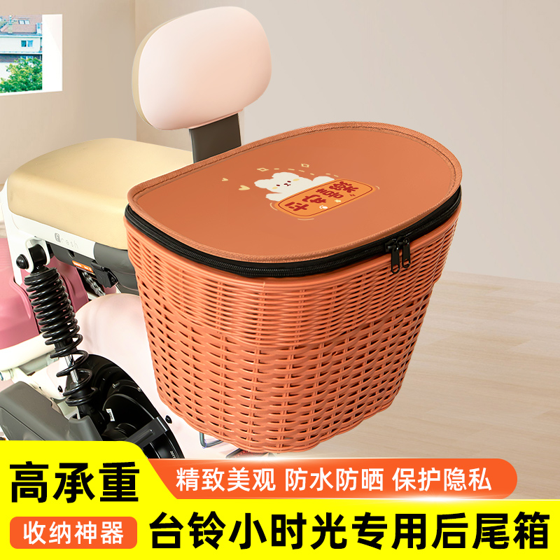 台铃小时光3.0电瓶电动车专用后备箱后尾箱储物箱通用大容量装饰