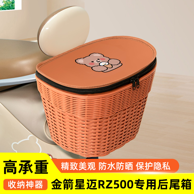 金箭星迈RZ500电瓶电动车专用后备箱后尾箱储物箱通用大容量装饰