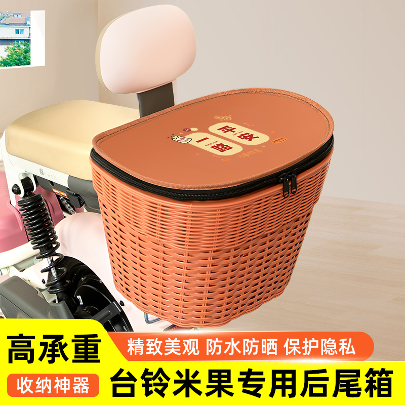 台铃米果电瓶电动车专用后备箱后尾箱储物箱通用大容量改装饰配件