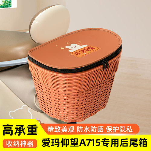 爱玛引擎MAX仰望A715电瓶电动车专用后备箱后尾箱储物通用大容量