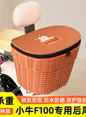 小牛F100电瓶电动车专用后备箱后尾箱储物通用大容量后置装饰配件