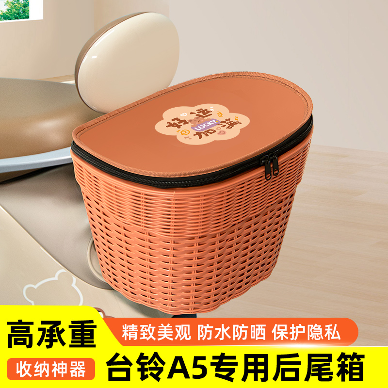 台铃A5超能版电瓶电动车专用后备箱后尾箱储物箱通用大容量改装饰