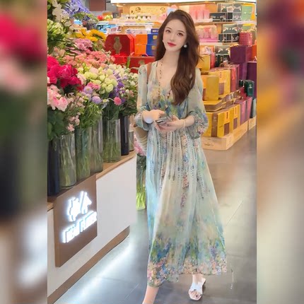 【Linda姐高端线】夏季新款气质时尚慵懒法式连衣裙子AS5LYH0884