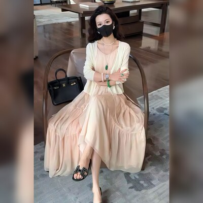 【Linda姐高端线】春夏新款时尚慵懒高级感女装连衣裙AA6LDD0063