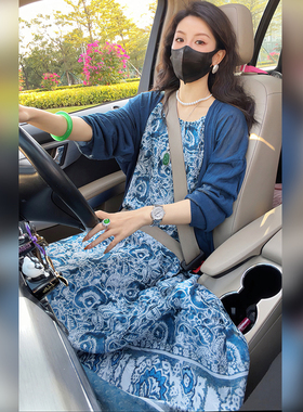 【Linda姐高端线】夏季新款时尚法式慵懒吊带裙连衣裙AA6LDD0112