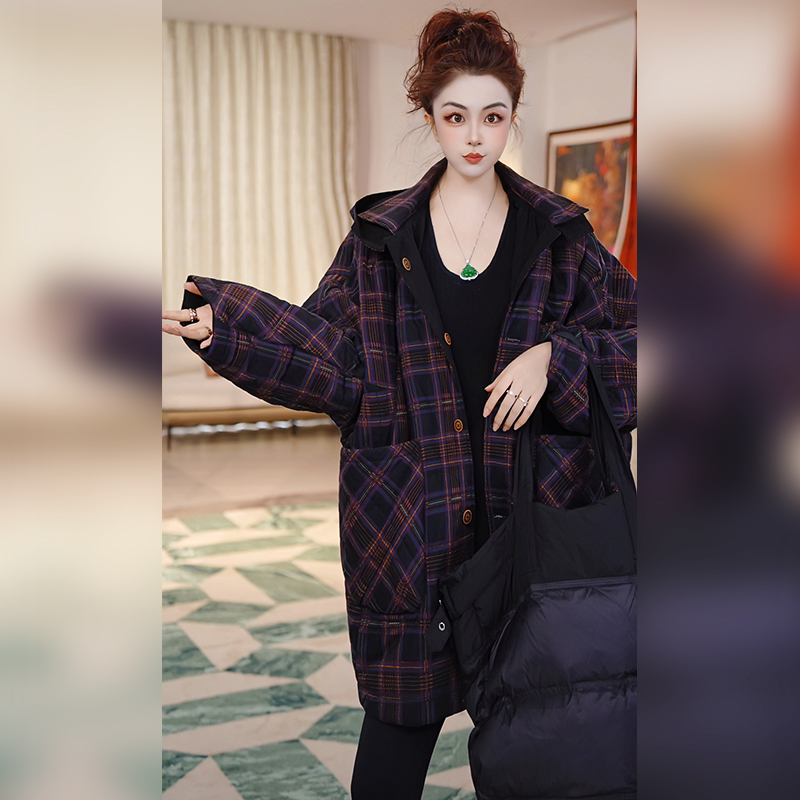 无品牌中长款老钱风宽松型