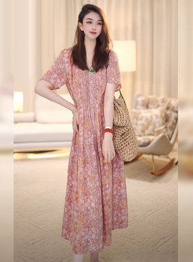【Linda姐高端线】夏季时尚法式气质高端女装连衣裙AS4LYH1123
