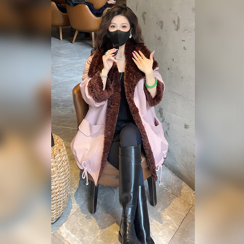 时尚气质加绒加厚保暖休闲外套