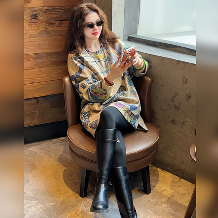 【Linda姐高端线】冬季新款时尚洋气百搭女装圆领卫衣AW5SWY0077