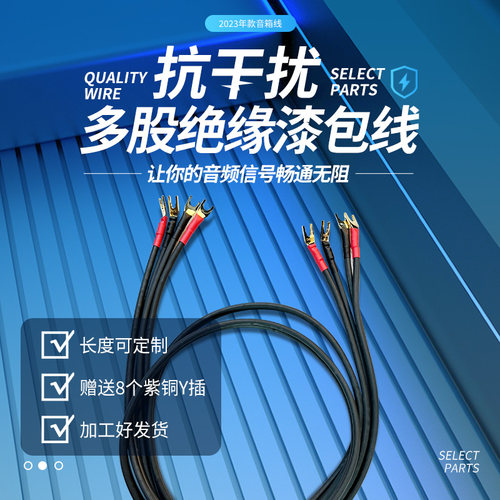 宝丽森高清无损音响线喇叭线纯铜