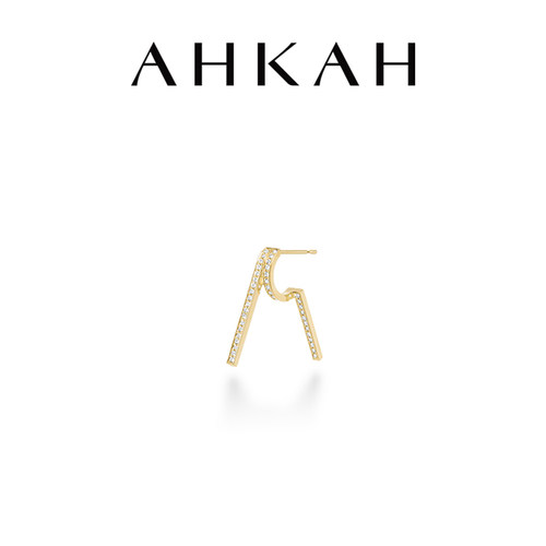 AHKAH黄金钻石耳环