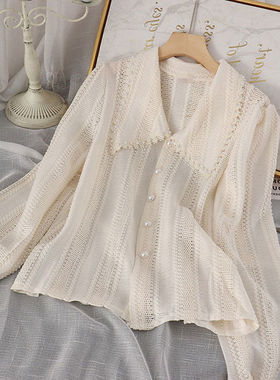 Fashiondoll collar white shirtdesign new sense娃娃领白色衬衫