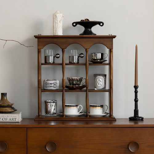 法式实木多宝格杯架格架