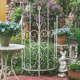 Garden复古铁艺弧形栅栏铁质爬藤植物攀爬架花支架庭院围栏 Monet
