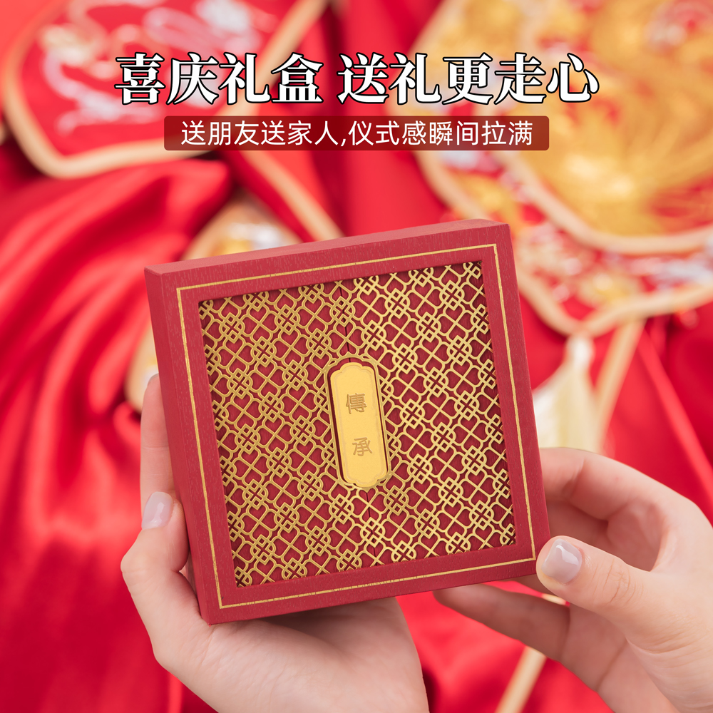 听谷双开复古手镯文玩收纳盒送礼