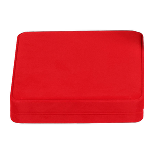 项圈首饰收纳盒绒布珠宝首饰包装盒满月百天婴儿长命锁金银手镯盒