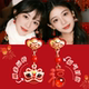 新年耳饰红色醒狮耳环耳钉拍照氛围国风喜庆出片耳坠无耳洞耳夹