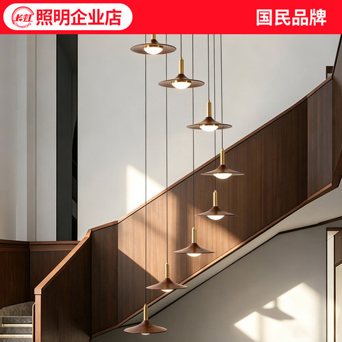 楼梯灯挑空大厅吊灯楼梯间吊灯
