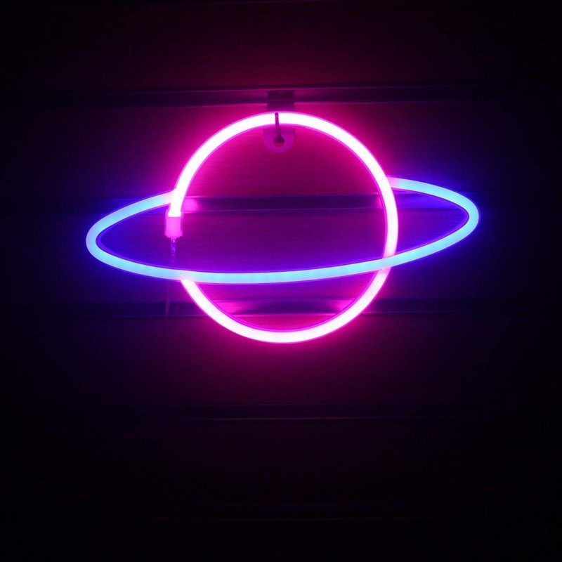 planet bar neon sign light party wall hanging led  for xmas
