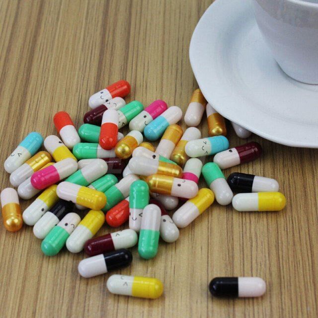 50pcs creative love pills gift rolls pills lucky wishing bot