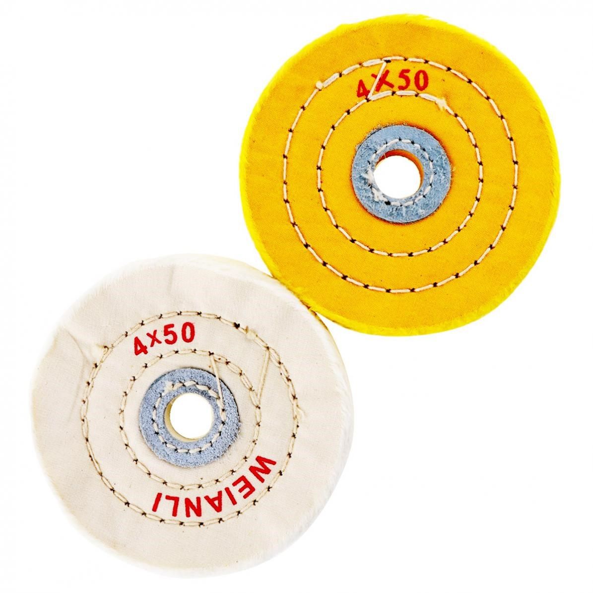 2pcs/set 4 inch cloth buffing polishing wheel with 16mm hole